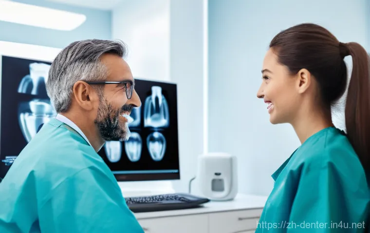 치과위생사 병원 인프라 이해하기 - **Prompt 1: A Modern Dental Clinic with an Intraoral Scanner in Use**
"A clean, brightly lit, an... 치과위생사 병원 인프라 이해하기 - **Prompt 1: A Modern Dental Clinic with an Intraoral Scanner in Use**
"A clean, brightly lit, an...