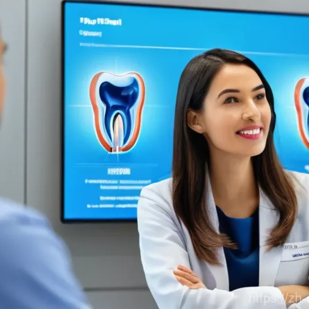 치과위생사 해외 학술대회 준비 - **Prompt 1: Engaging with Cutting-Edge Dental Technology at an International Conference**
"A fem...