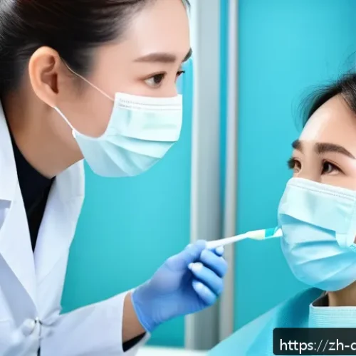 치과위생사 병원 마케팅 참여 사례 - A professional dental hygienist in a modern dental clinic, warmly interacting one-on-one with a pati...